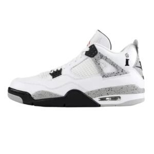 Trendy Black and White Jordan AJ4 Sports Shoes