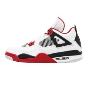 Trendy Red and White Jordan AJ4 Sports Shoes