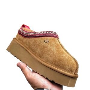 UGG retro style brown and red edge thick-soled shoes