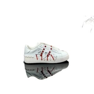 Valentino Rivet Trendy and Cool White Shoes