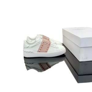 Valentino Rivet Trendy Cool White Shoes