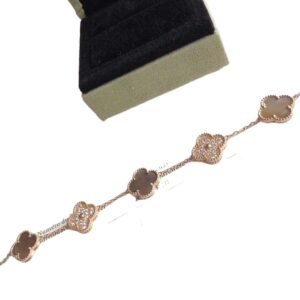 Van Cleef & Arpels Four-leaf Clover Rose Gold Bracelet