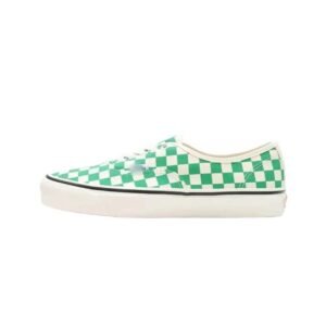 Vans Checkerboard Retro Style Green and White Shoes