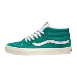 Vans Classic High-Top Green and White Shoes