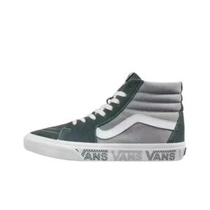Vans classic high-top grey-green skate shoes