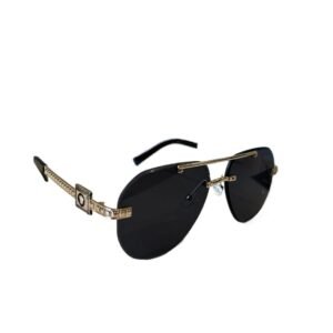 Versace metal - framed black sunglasses