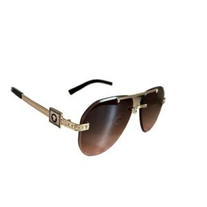 Versace retro-style brown sunglasses
