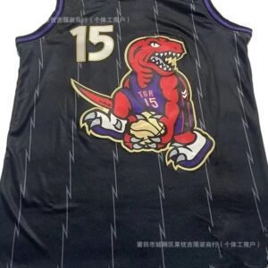 Vince Carter's black jersey of the Toronto Raptors.