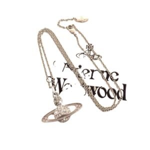 Vivienne Westwood Saturn Silver Necklace