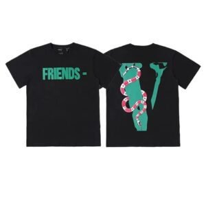 Vlone Friends Trendy Cool Black T-shirt