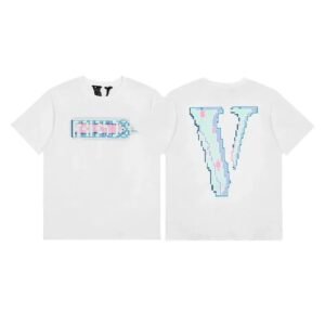 Vlone pixel-style white T-shirt