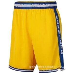 Warriors-style yellow shorts from the Curry series