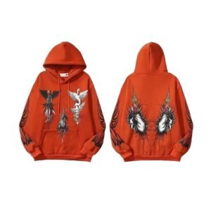 WDW National Tide Style Red Hoodie