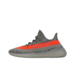 Yeezy 350 Trendy Cool Gray-Orange Athletic Shoes