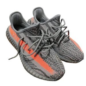 Yeezy 350 Trendy Grey-Orange Athletic Shoes