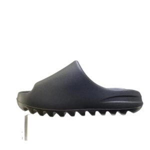 Yeezy matte black slippers