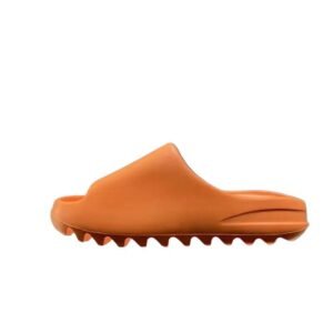 Yeezy minimalist style orange slippers