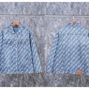 Balenciaga letter denim jacket