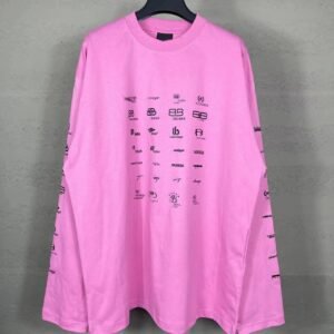 Balenciaga printed pink sweatshirt