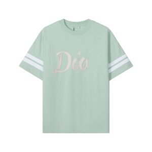 Dior minimalist style light green T-shirt