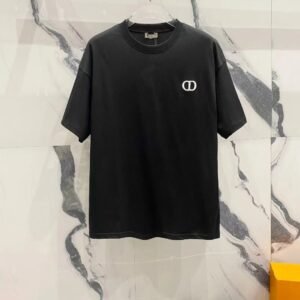 Dior simple-style black T-shirt