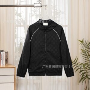 Gucci classic black hooded coat