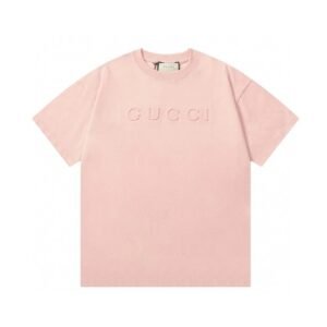 Gucci minimalist style pink T-shirt