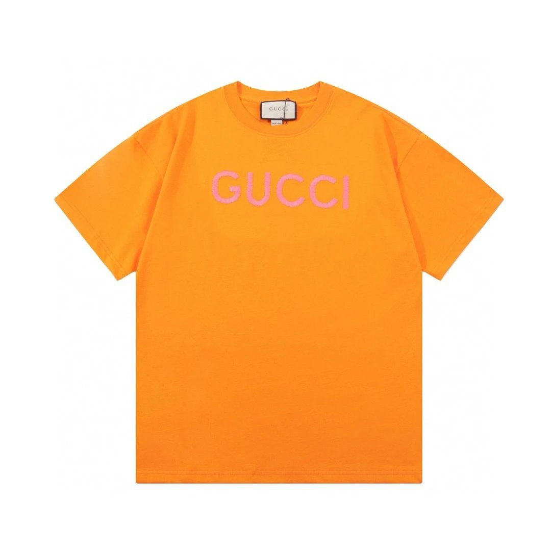 Gucci orange minimalist style T-shirt