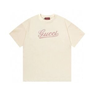 Gucci pink minimalist style T-shirt