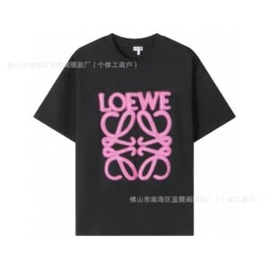 LOEWE Black Fashion Style T-shirt