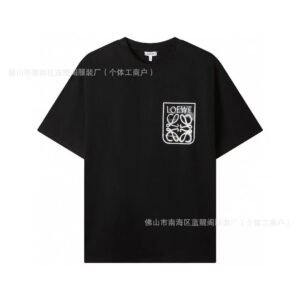 LOEWE black minimalist style T-shirt
