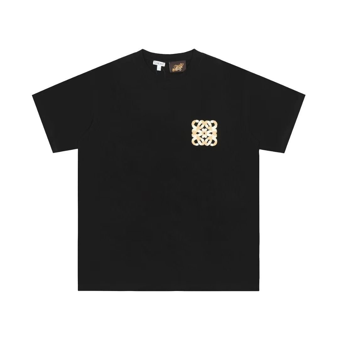 LOEWE black trendy brand style T-shirt