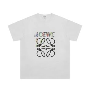 LOEWE Graffiti Style White T-shirt