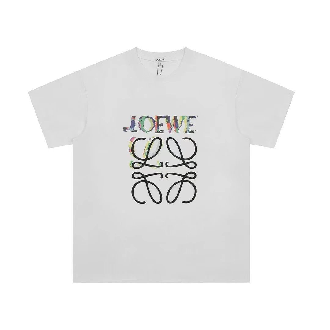 LOEWE Graffiti Style White T-shirt