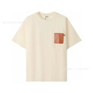 LOEWE minimalist style beige T-shirt