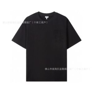 LOEWE minimalist style black T-shirt