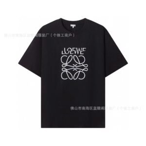 LOEWE minimalist style black T-shirt
