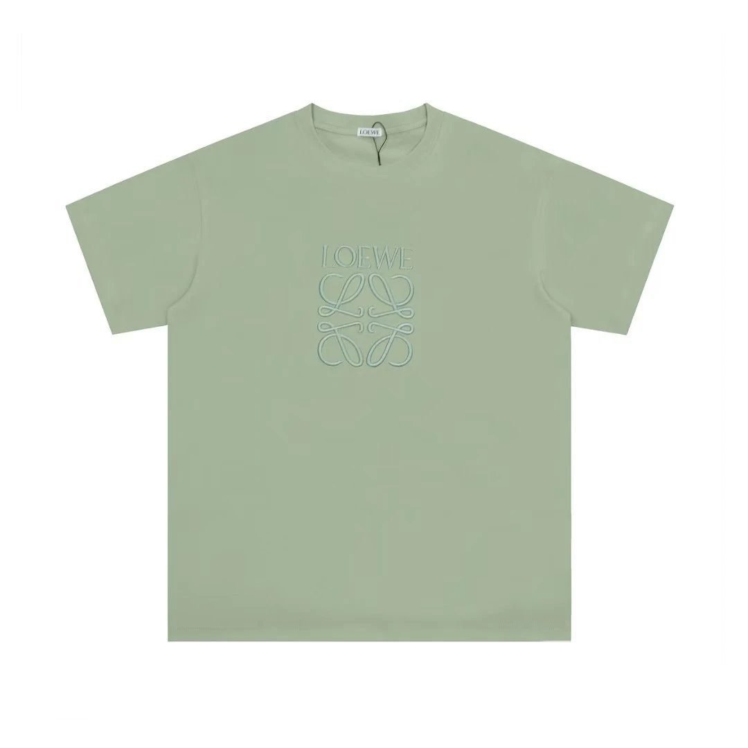 LOEWE minimalist style light green T-shirt