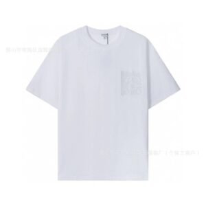 LOEWE minimalist style white T-shirt