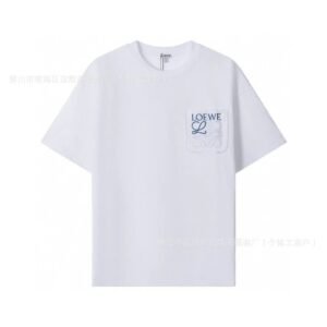 LOEWE minimalist style white T-shirt