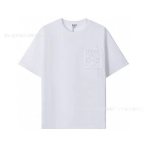 LOEWE minimalist style white T-shirt
