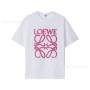 LOEWE Pink Trendy Brand T-shirt