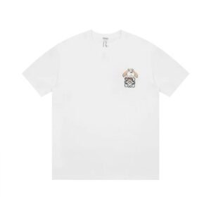 LOEWE Puppy Series Simple White T-shirt