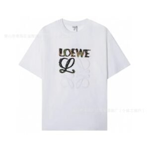 LOEWE Simple White T-shirt with Print