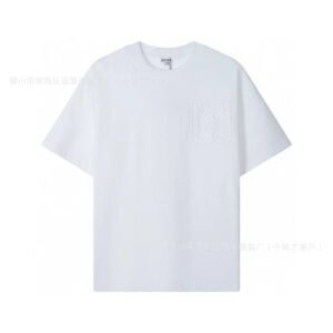 LOEWE white minimalist style T-shirt