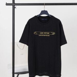 Louis Vuitton black minimalist style T-shirt