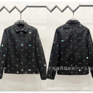 Louis Vuitton denim-style black jacket