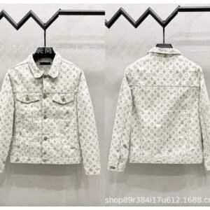 Louis Vuitton denim-style white jacket
