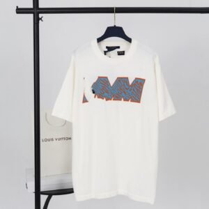 Louis Vuitton letter - printed white T - shirt