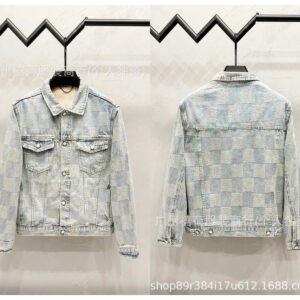 LV Checkerboard Denim Jacket